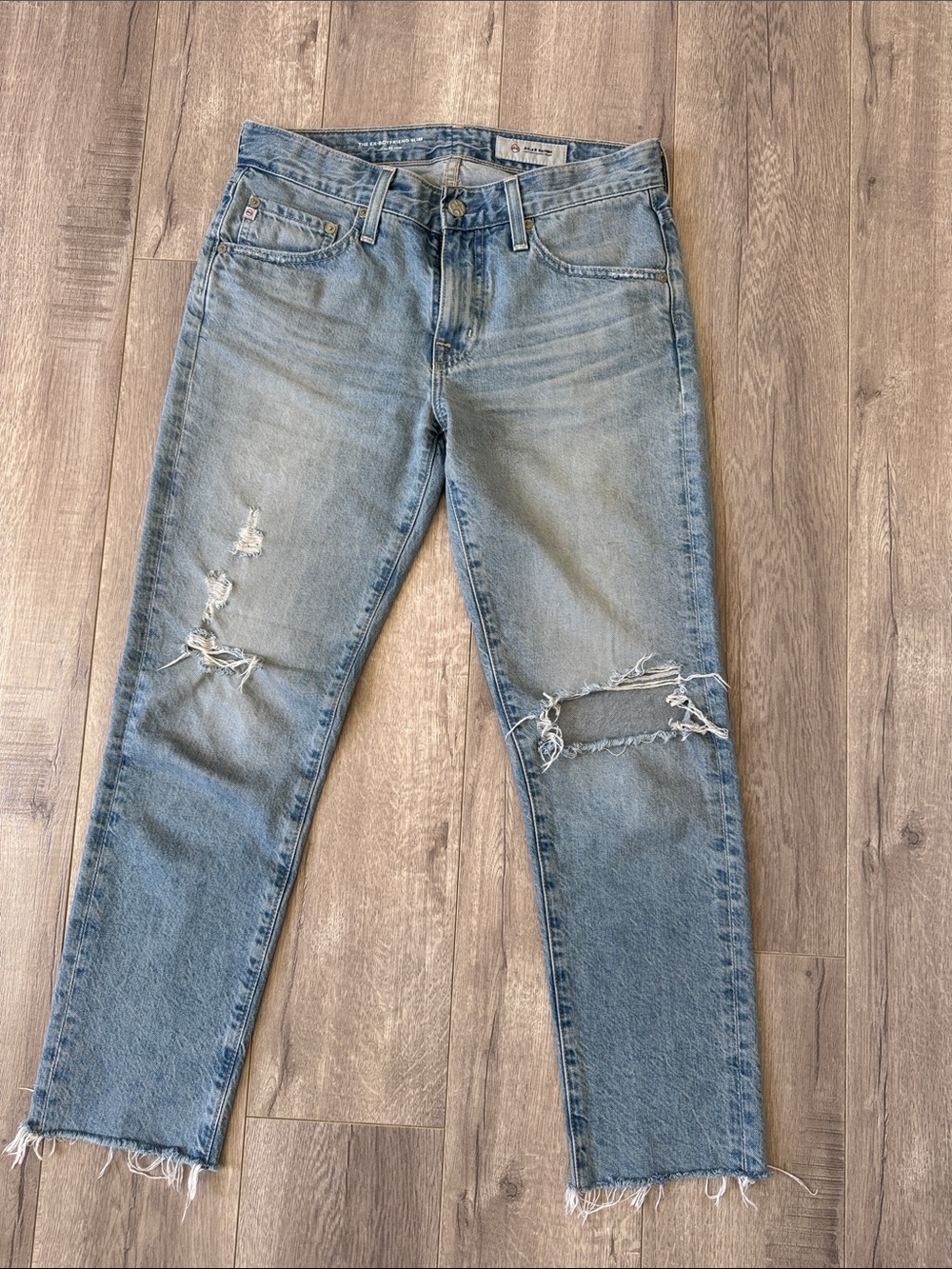 AG Adriano Goldschmied The Ex-Boyfriend Slouchy Slim Jeans Size 26 - Picture 2 of 7